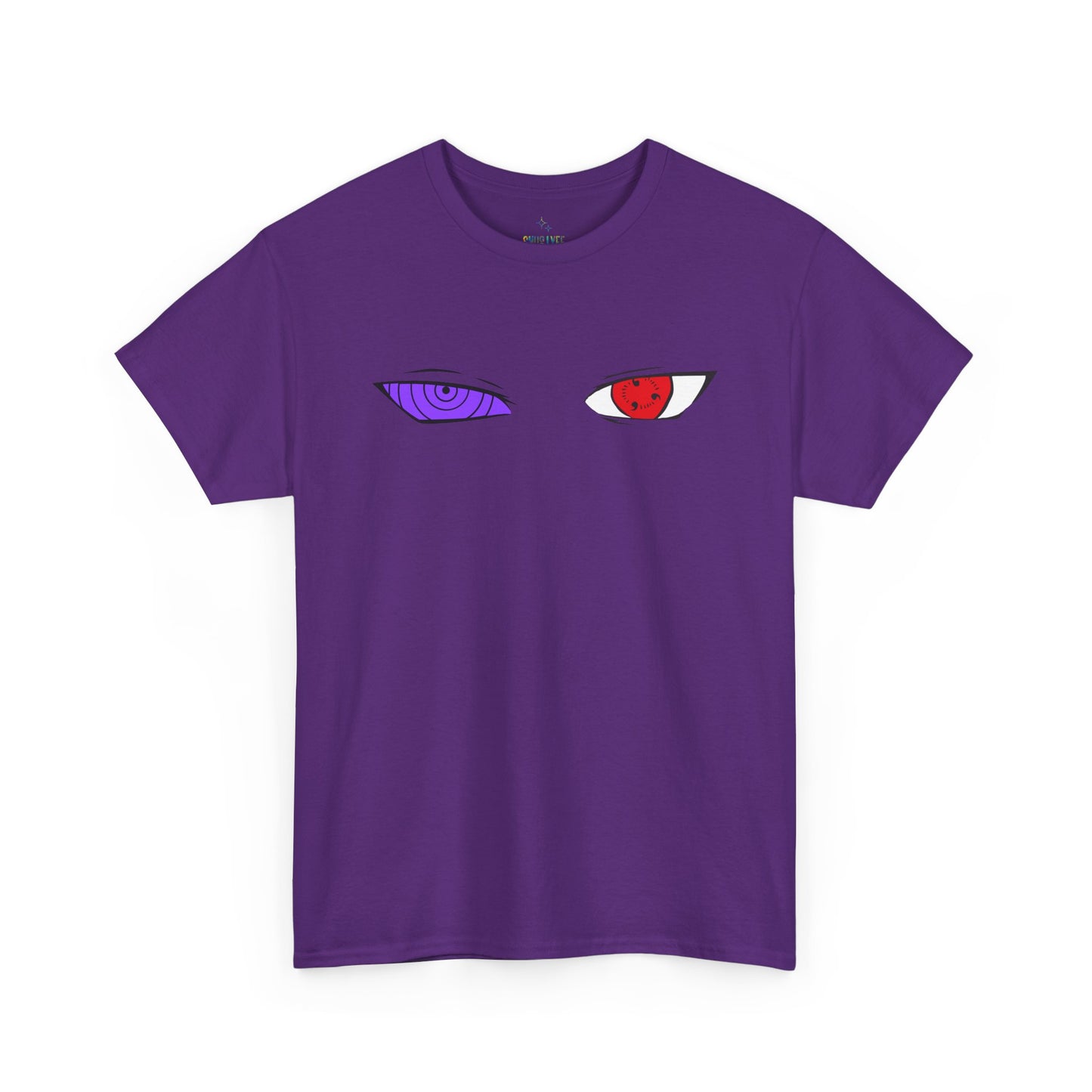 Mystical Eyes Unisex Heavy Cotton Tee, Graphic T-Shirt, Anime Tee, Casual Wear, Gift for Anime Fans, Streetwear Style