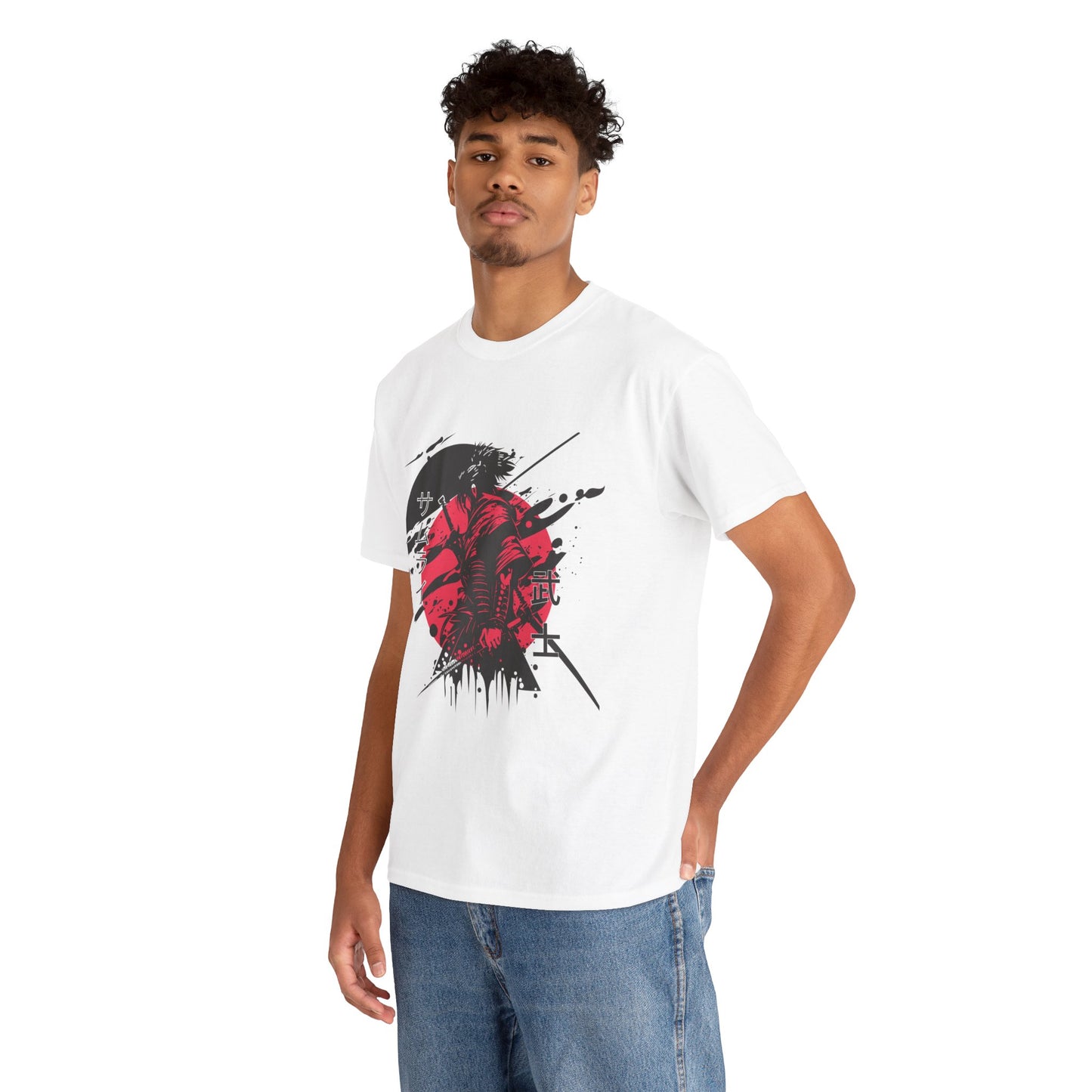 Japanese-Inspired Unisex Heavy Cotton Tee, Streetwear, Graphic Tee, Casual Wear, Gift Idea, Art Shirt, Summer Fashion