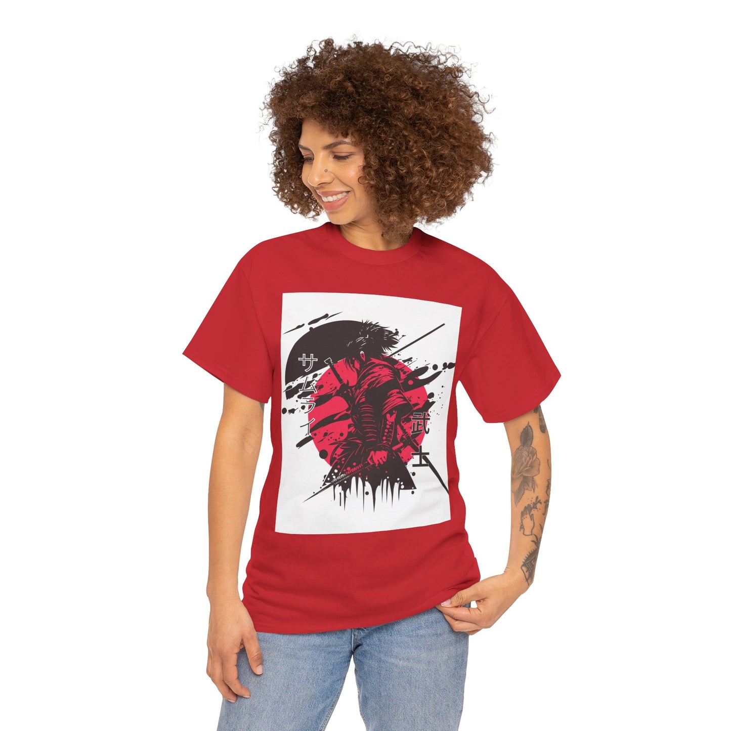Japanese-Inspired Unisex Heavy Cotton Tee, Streetwear, Graphic Tee, Casual Wear, Gift Idea, Art Shirt, Summer Fashion