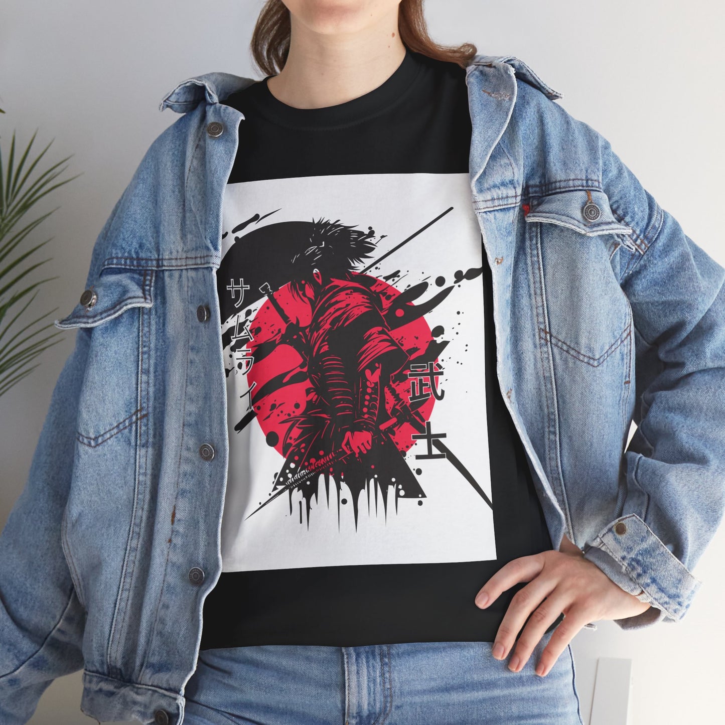 Japanese-Inspired Unisex Heavy Cotton Tee, Streetwear, Graphic Tee, Casual Wear, Gift Idea, Art Shirt, Summer Fashion