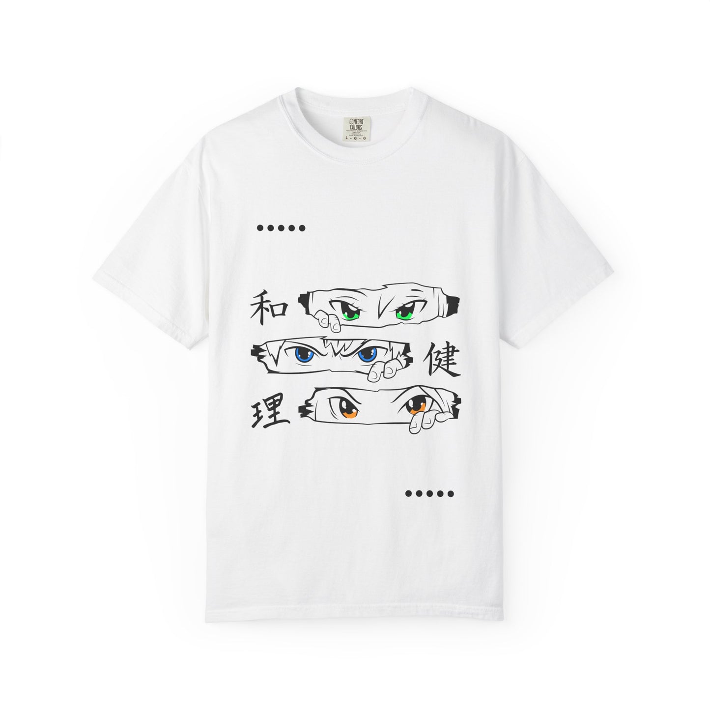 Garment-Dyed T-Shirt with Unique Eye Design, Casual Wear, Unisex Fashion, Gift for Him/Her, Everyday Tee, Artistic Apparel