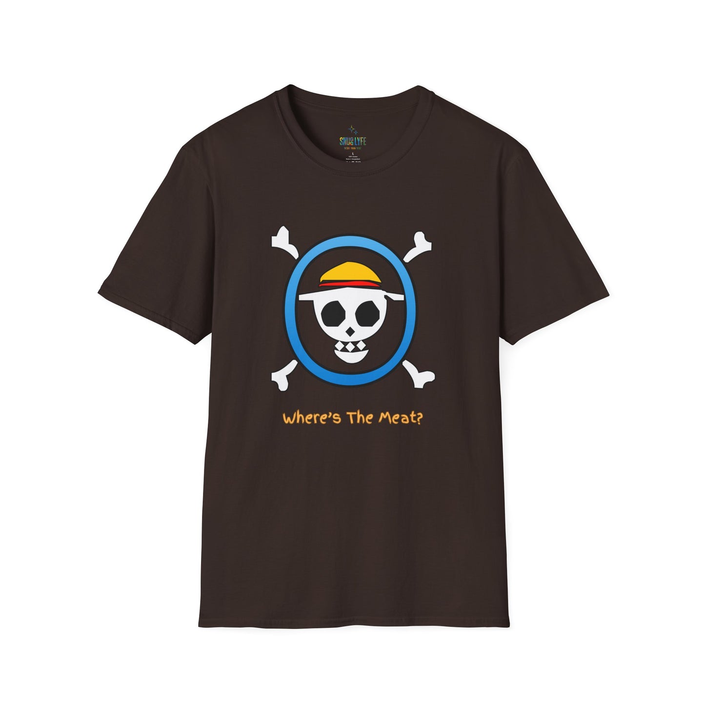 Playful Luffy Inspired Graphic Tee for Casual Wear, Perfect for Fans, Gift for Birthdays, Fun Statement Shirt, Unisex Tee, Novelty Gift