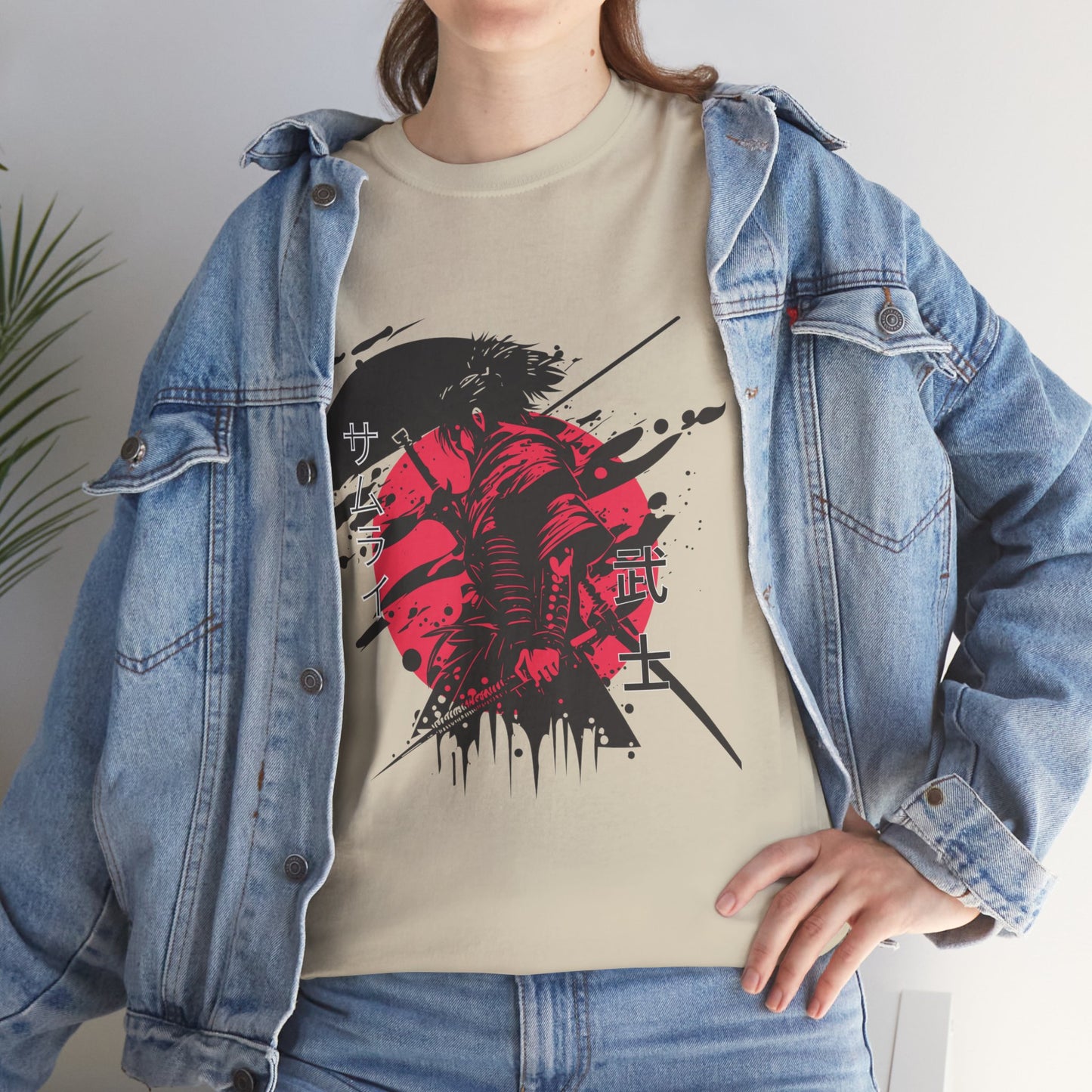 Japanese-Inspired Unisex Heavy Cotton Tee, Streetwear, Graphic Tee, Casual Wear, Gift Idea, Art Shirt, Summer Fashion