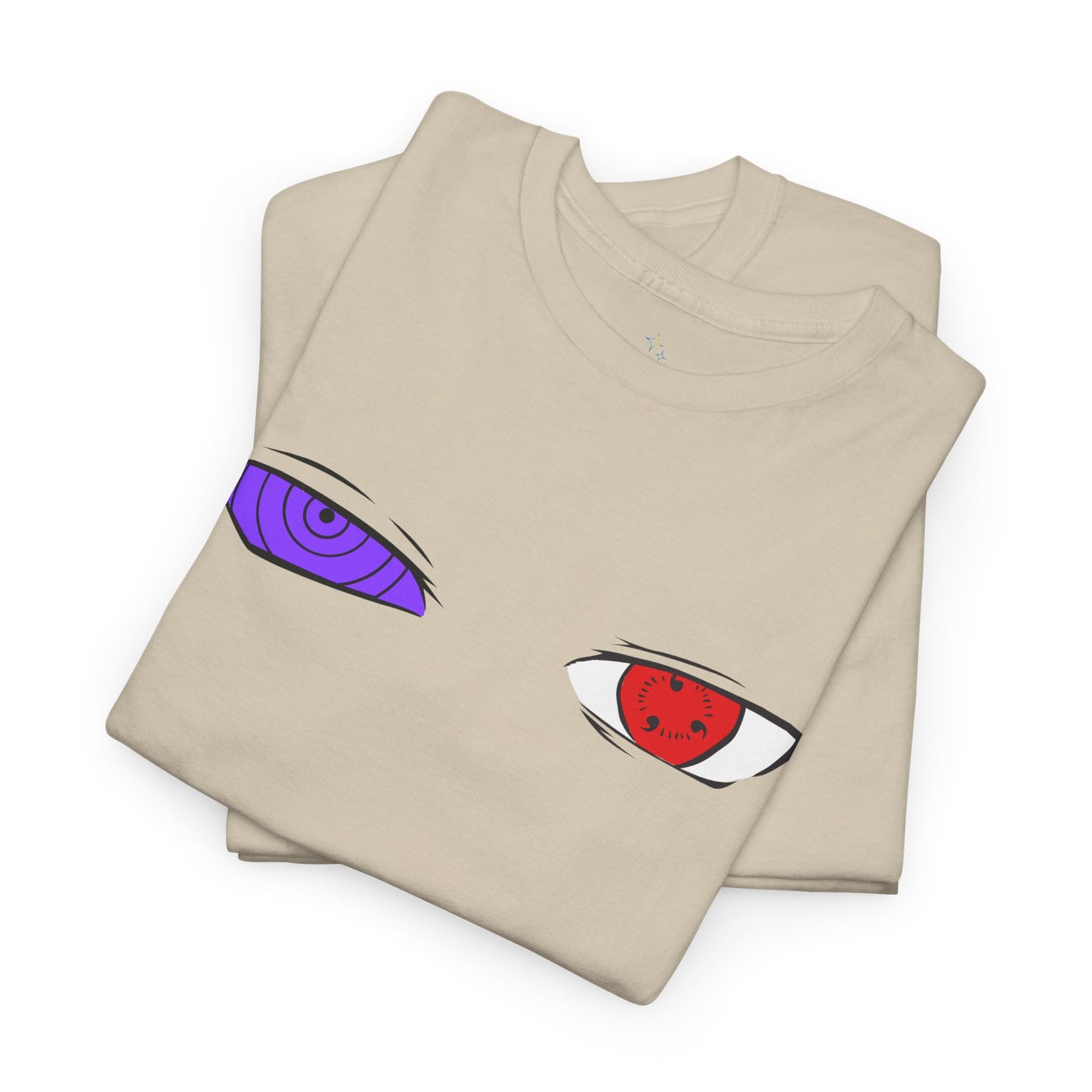 Mystical Eyes Unisex Heavy Cotton Tee, Graphic T-Shirt, Anime Tee, Casual Wear, Gift for Anime Fans, Streetwear Style