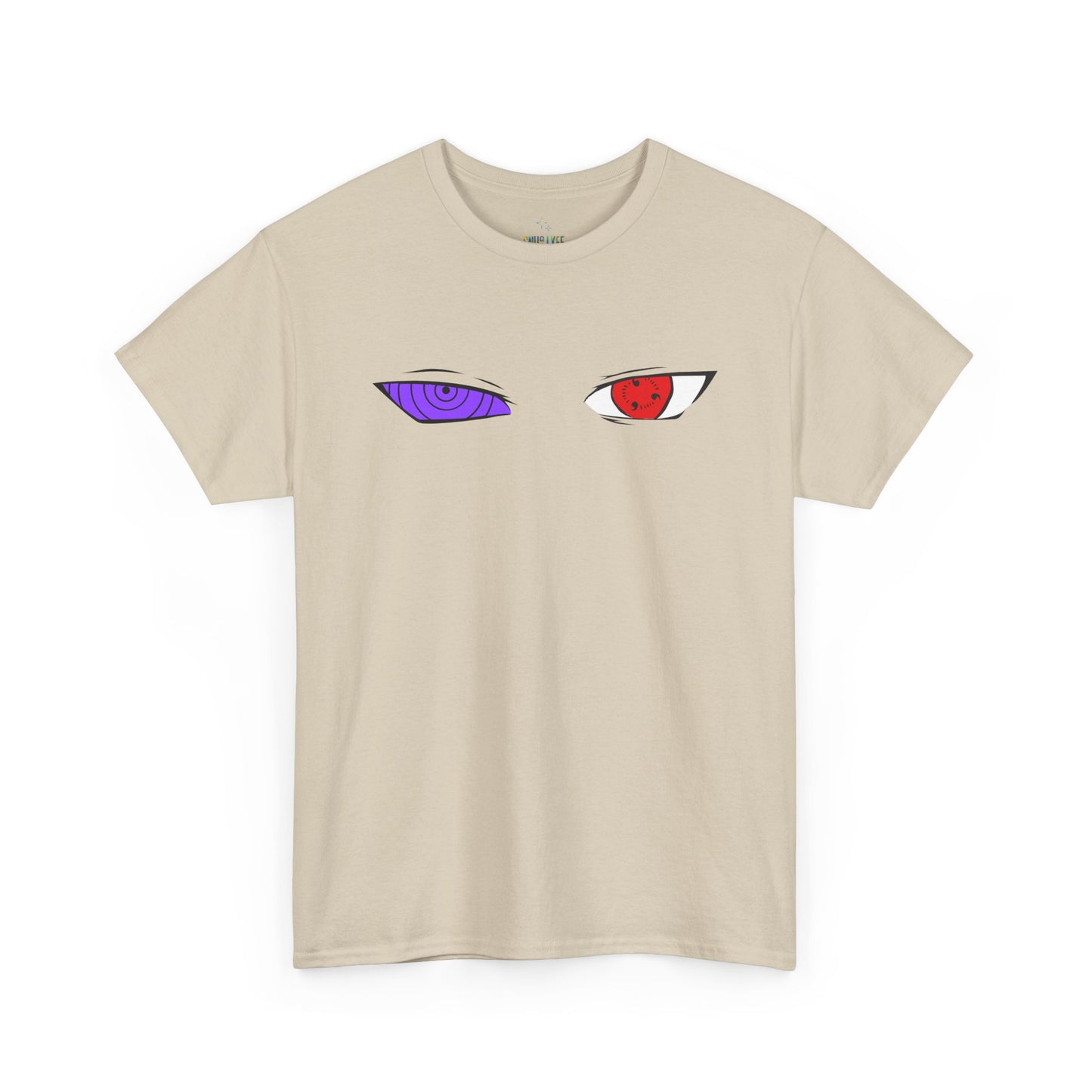 Mystical Eyes Unisex Heavy Cotton Tee, Graphic T-Shirt, Anime Tee, Casual Wear, Gift for Anime Fans, Streetwear Style