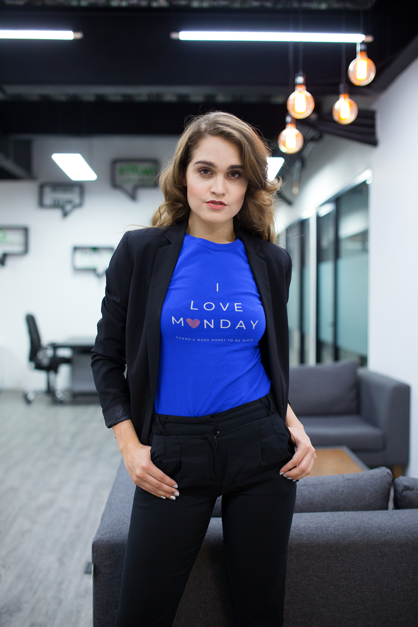 I Love Monday Women's Softstyle Tee - Positive Vibe Shirt, Motivational Tee, Casual Wear, Gift for Her, Monday Motivation