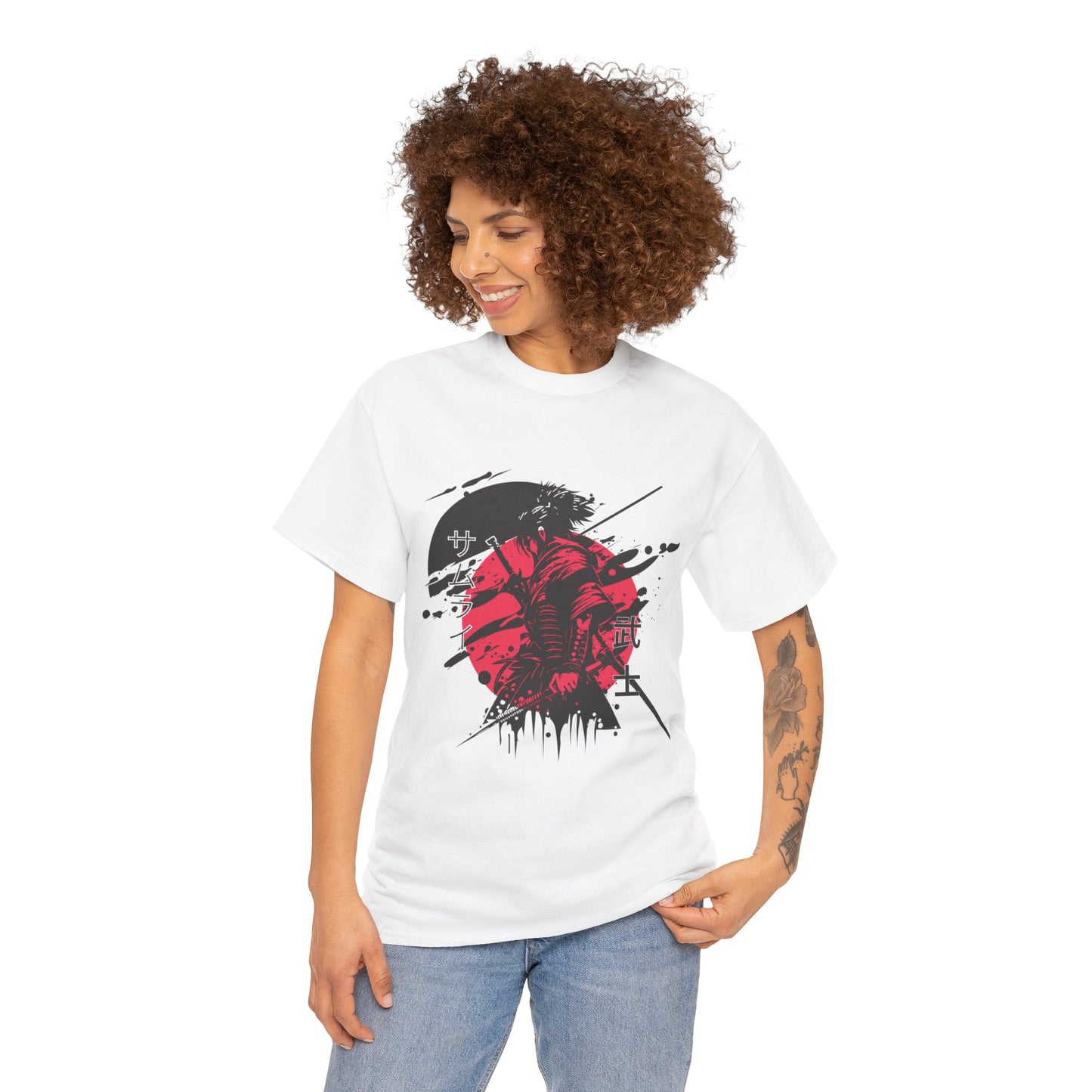 Japanese-Inspired Unisex Heavy Cotton Tee, Streetwear, Graphic Tee, Casual Wear, Gift Idea, Art Shirt, Summer Fashion
