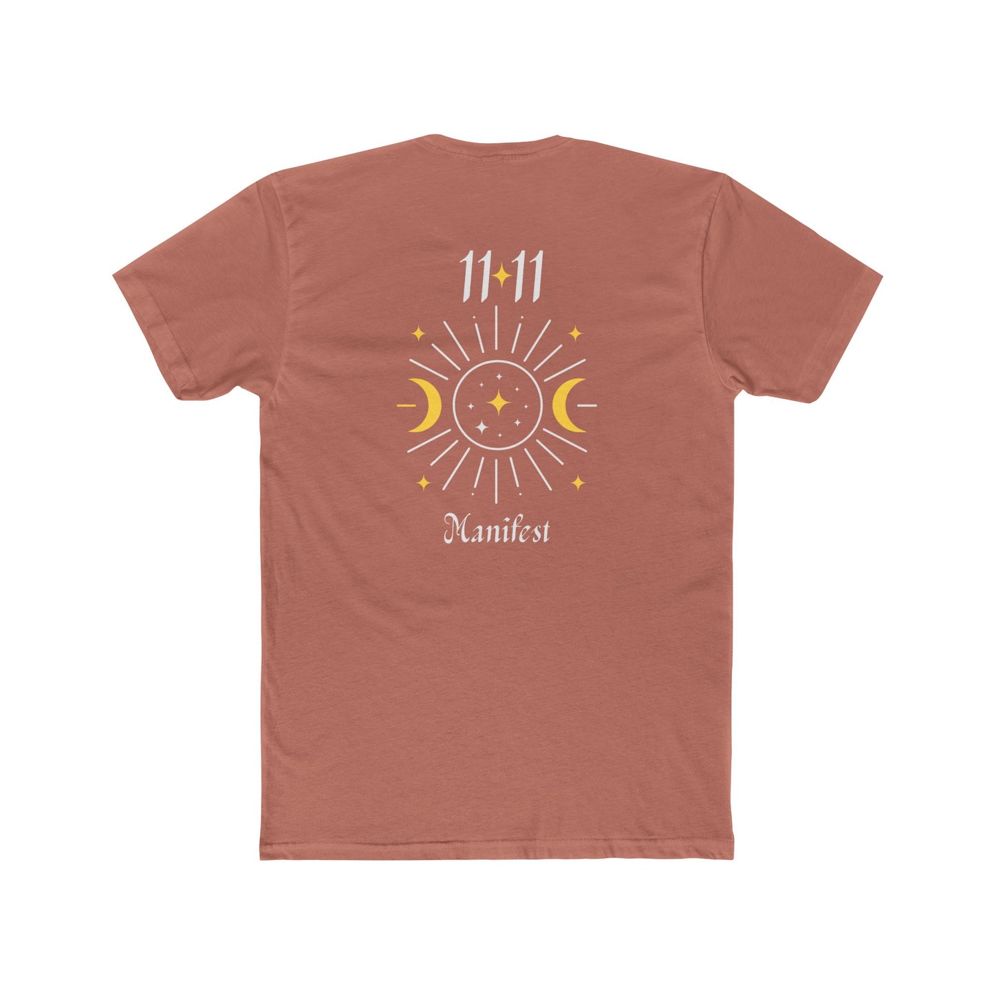 11:11 Manifest Tee — Spiritual Moon & Sun Graphic T-Shirt