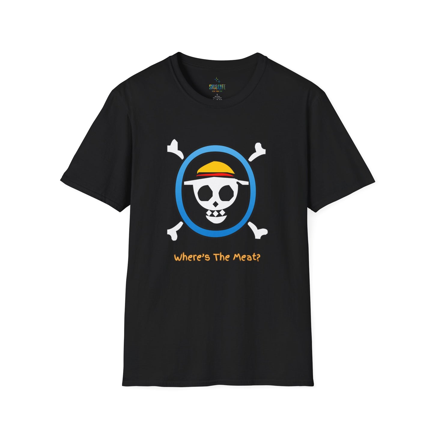 Playful Luffy Inspired Graphic Tee for Casual Wear, Perfect for Fans, Gift for Birthdays, Fun Statement Shirt, Unisex Tee, Novelty Gift