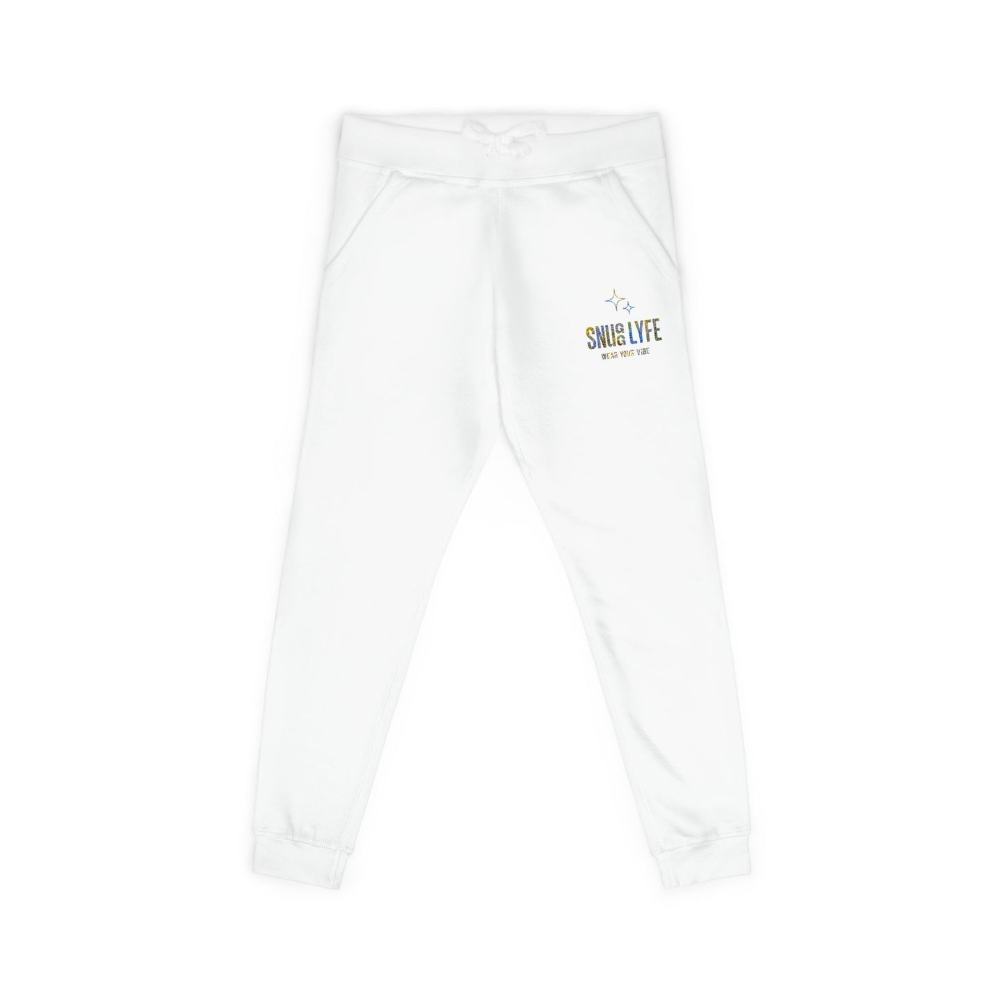 Cozy Embroidered Unisex Fleece Sweatpants | Perfect for Lounging, Athleisure or Gifts, Casual Comfort, Holiday Style
