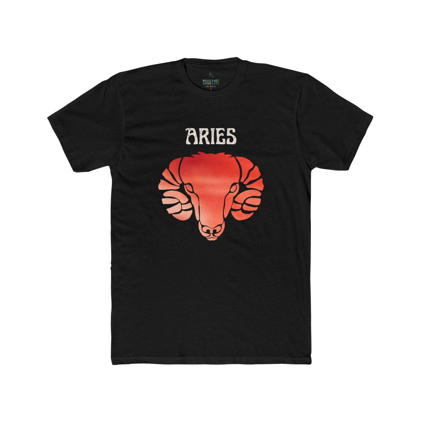 Aries Zodiac Crew Tee, Astrology Shirt, Unisex T-Shirt, Horoscope Apparel, Gift for Aries Season, Confidence and Courage Tee