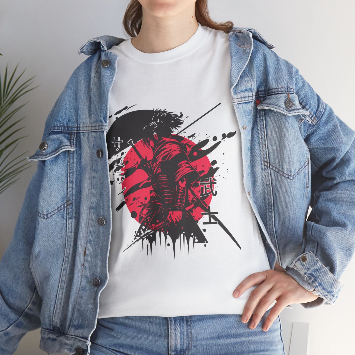 Japanese-Inspired Unisex Heavy Cotton Tee, Streetwear, Graphic Tee, Casual Wear, Gift Idea, Art Shirt, Summer Fashion
