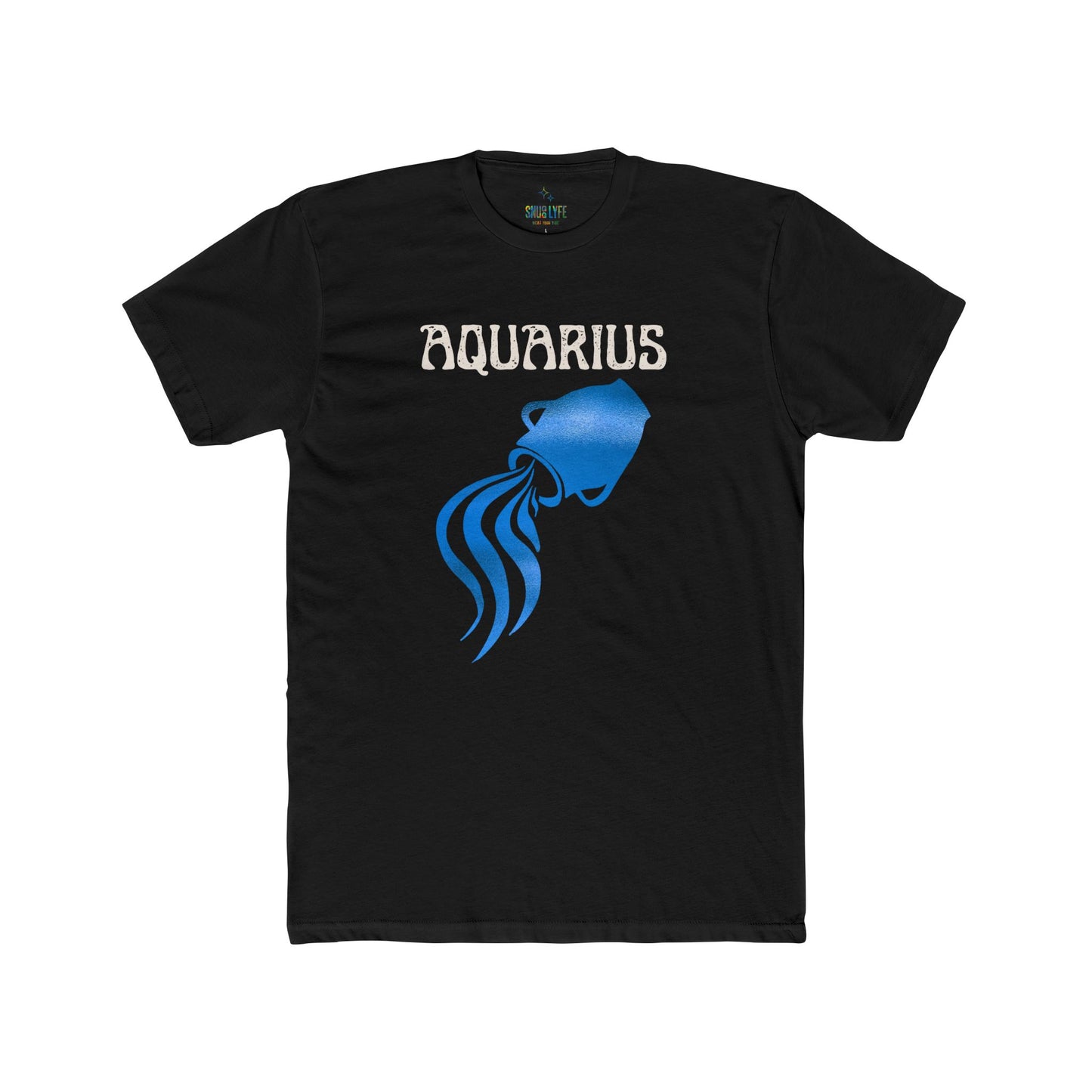 Aquarius Unisex Cotton Crew Tee | Zodiac T-Shirt, Astrology Gift, Birthday Tee, Horoscope Apparel, Astrology Lover's Gift