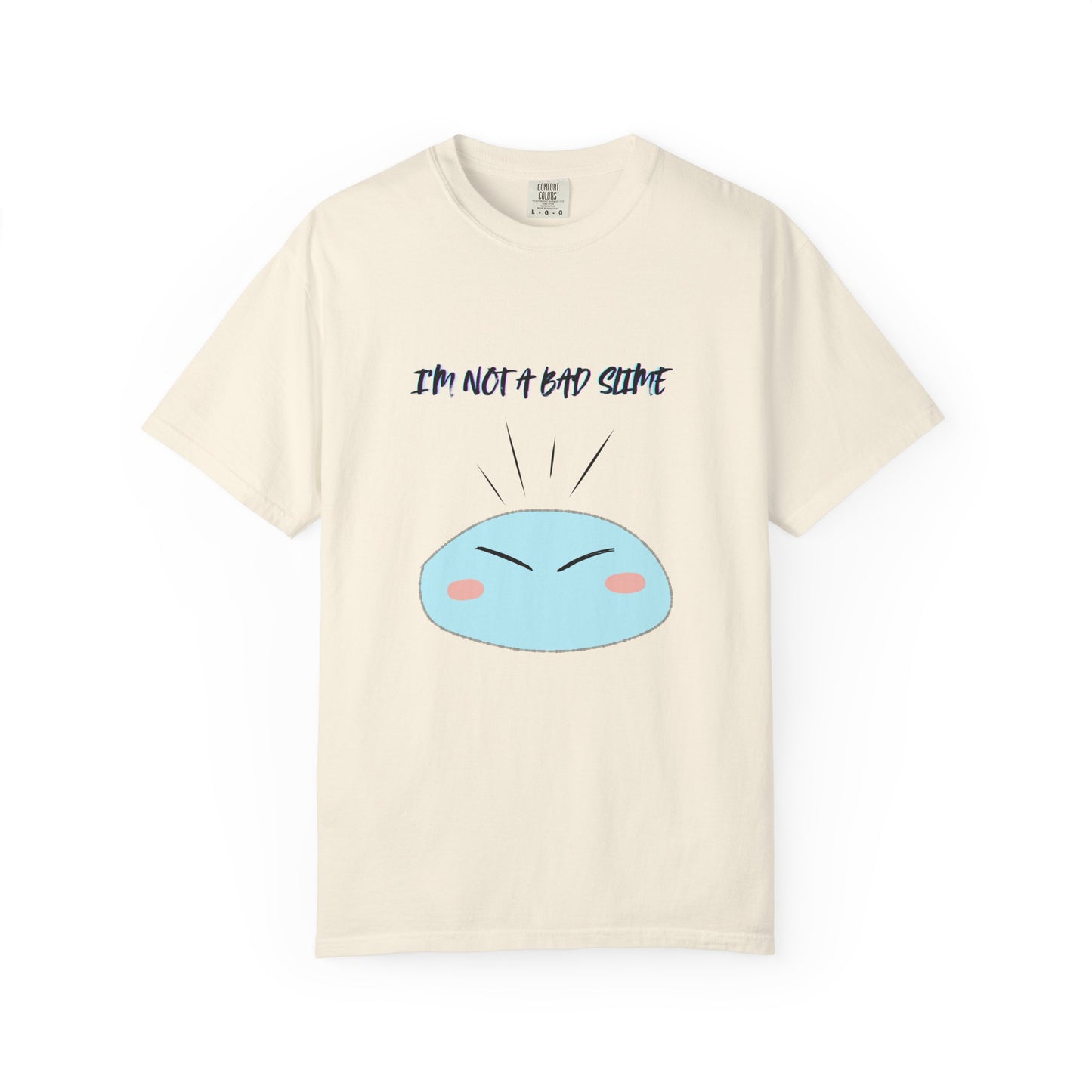 Funny Unisex T-Shirt – "I'm Not a Bad Slime" Tee – Cute Gift for Gamers, Comedians, Casual Wear, Birthdays, or Holidays