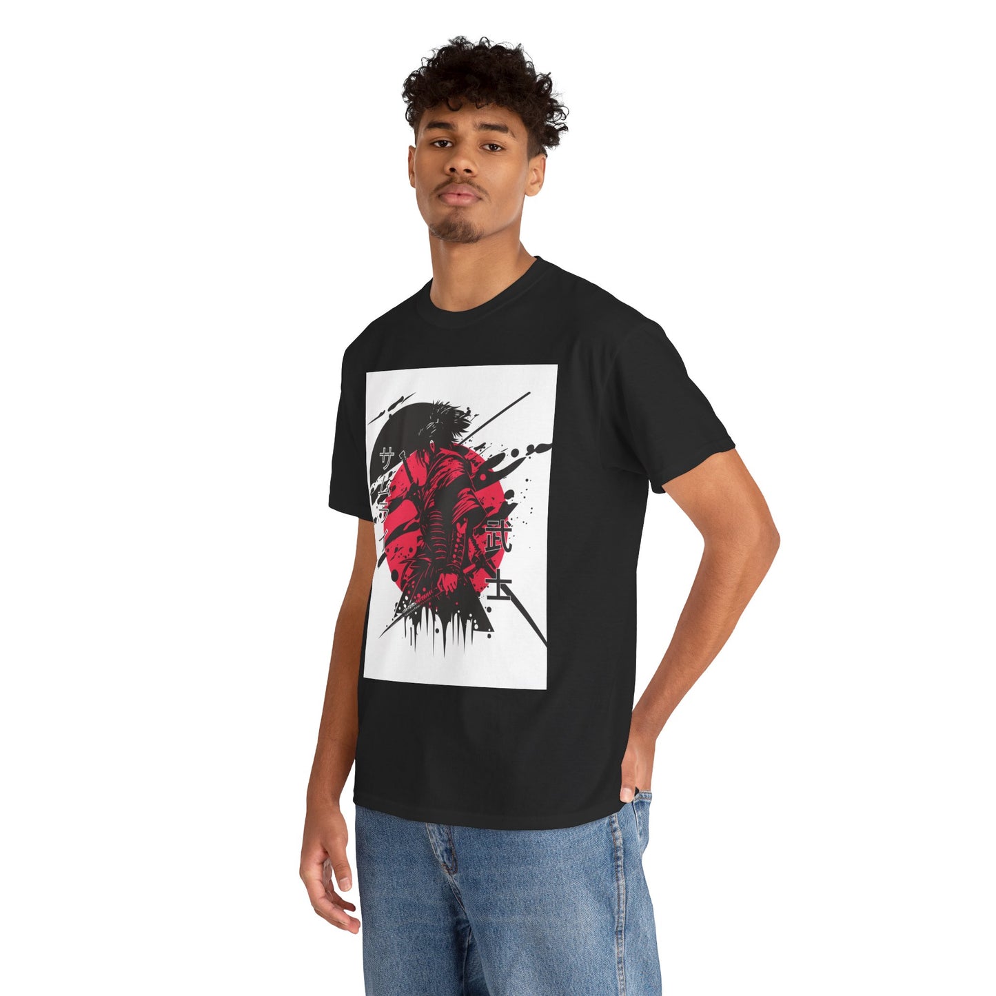 Japanese-Inspired Unisex Heavy Cotton Tee, Streetwear, Graphic Tee, Casual Wear, Gift Idea, Art Shirt, Summer Fashion
