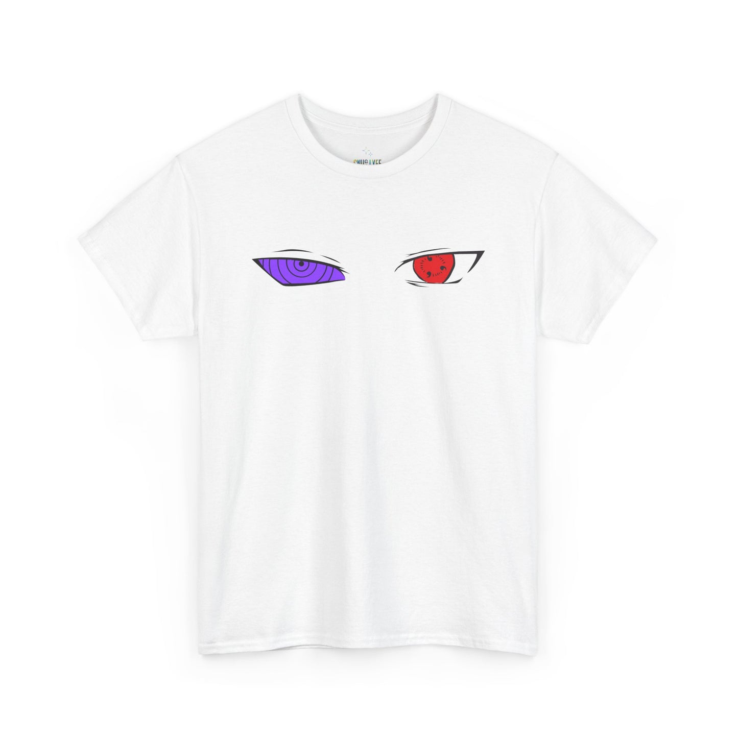 Mystical Eyes Unisex Heavy Cotton Tee, Graphic T-Shirt, Anime Tee, Casual Wear, Gift for Anime Fans, Streetwear Style