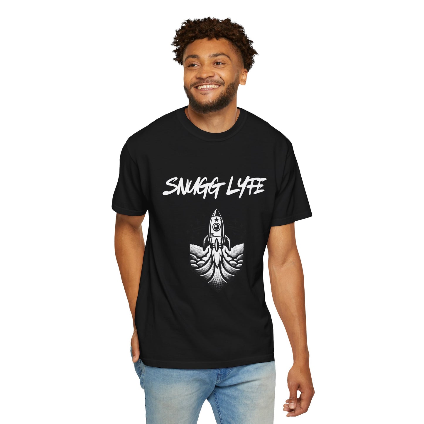Snugg Lyfe Rocket Tee — Vintage Space Graphic T-Shirt