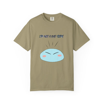 Funny Unisex T-Shirt – "I'm Not a Bad Slime" Tee – Cute Gift for Gamers, Comedians, Casual Wear, Birthdays, or Holidays