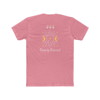 Divinely Protected Crew Tee — Moon & Sun Spiritual Graphic T-Shirt