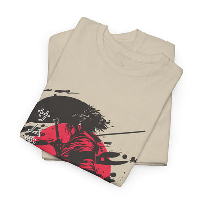 Japanese-Inspired Unisex Heavy Cotton Tee, Streetwear, Graphic Tee, Casual Wear, Gift Idea, Art Shirt, Summer Fashion