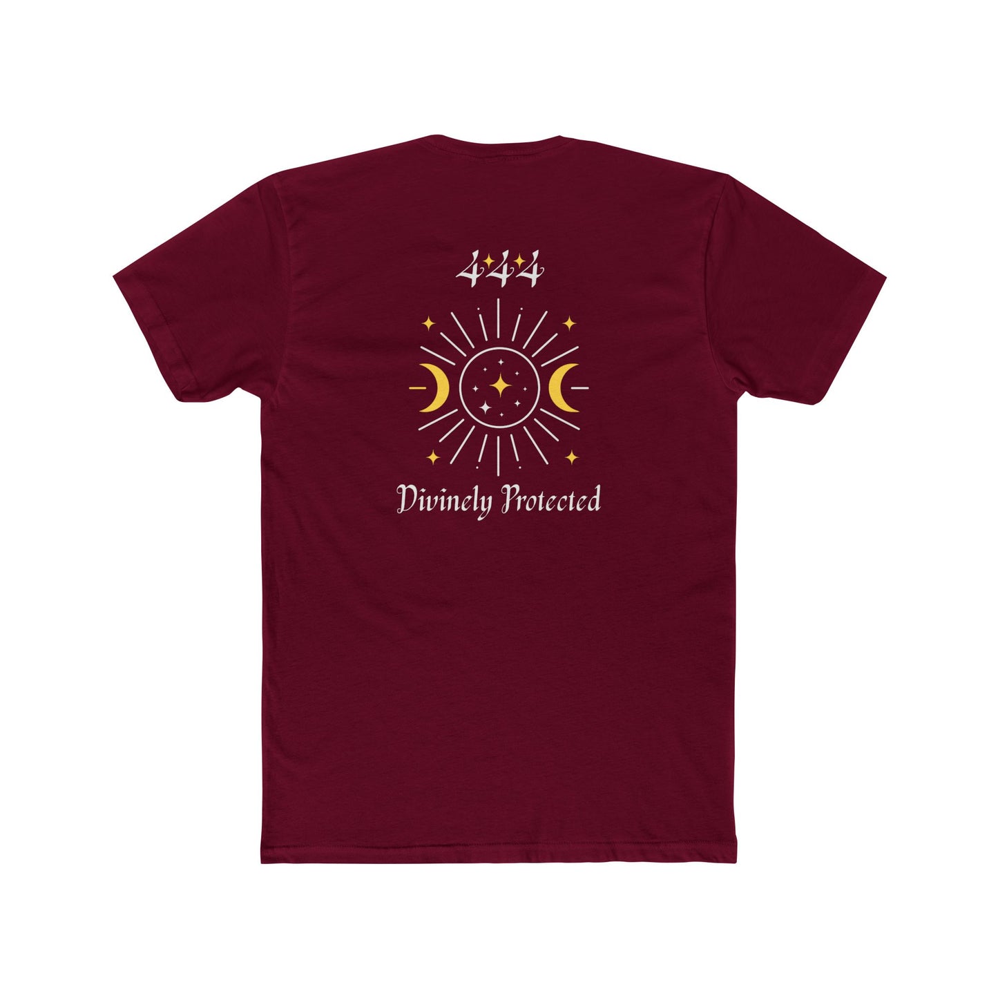 Divinely Protected Crew Tee — Moon & Sun Spiritual Graphic T-Shirt