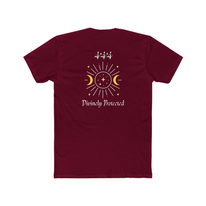 Divinely Protected Crew Tee — Moon & Sun Spiritual Graphic T-Shirt