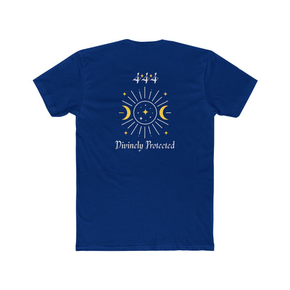 Divinely Protected Crew Tee — Moon & Sun Spiritual Graphic T-Shirt