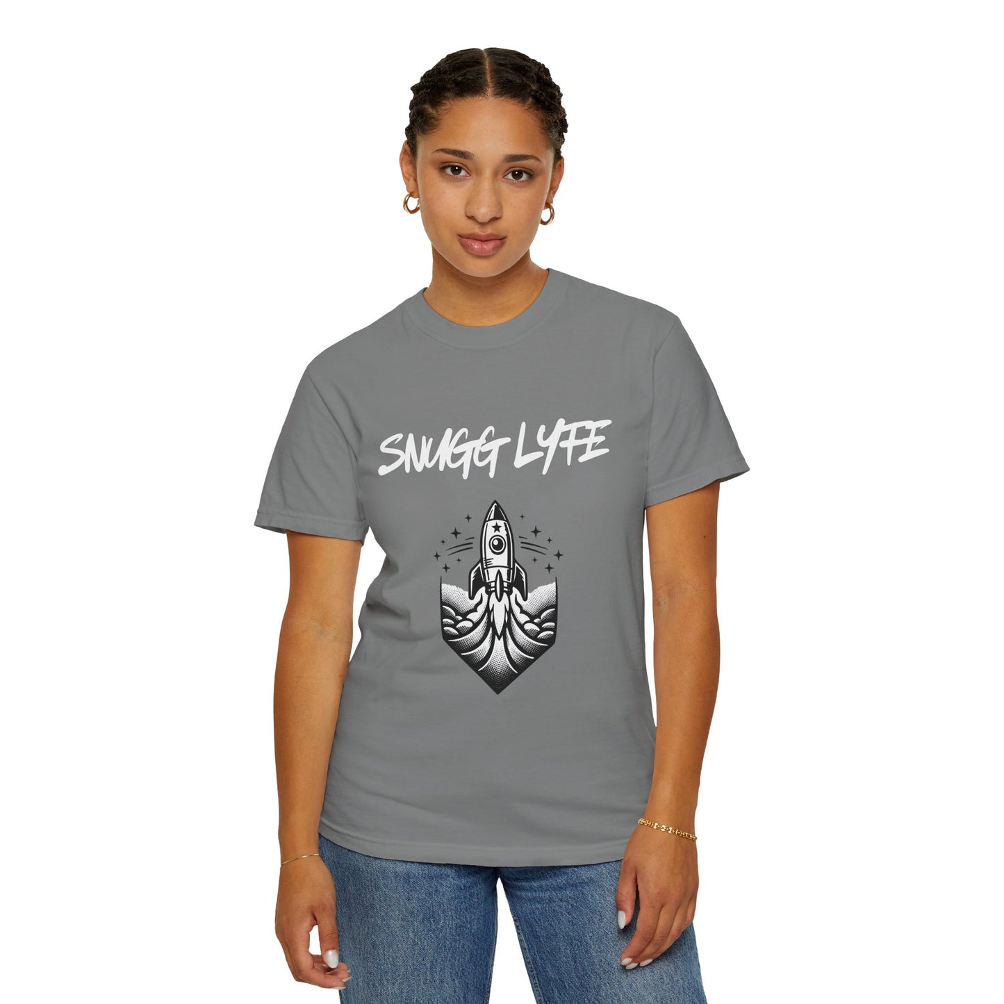 Snugg Lyfe Rocket Tee — Vintage Space Graphic T-Shirt