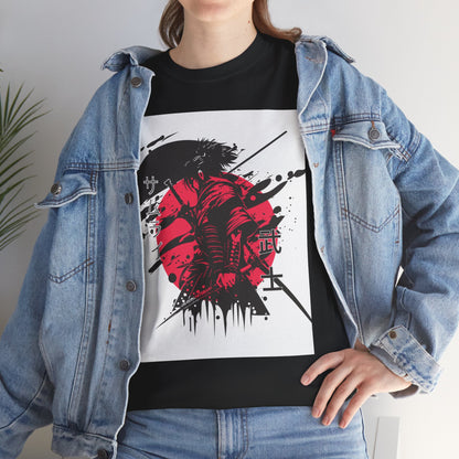 Japanese-Inspired Unisex Heavy Cotton Tee, Streetwear, Graphic Tee, Casual Wear, Gift Idea, Art Shirt, Summer Fashion