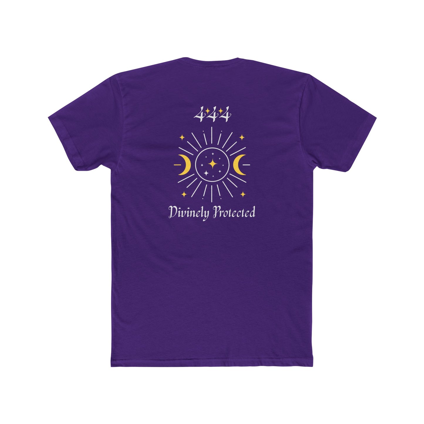 Divinely Protected Crew Tee — Moon & Sun Spiritual Graphic T-Shirt