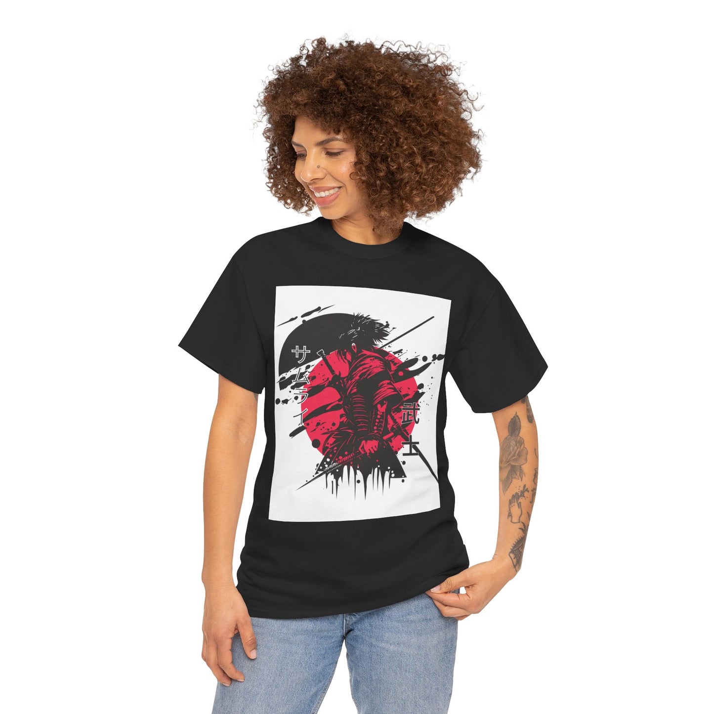 Japanese-Inspired Unisex Heavy Cotton Tee, Streetwear, Graphic Tee, Casual Wear, Gift Idea, Art Shirt, Summer Fashion