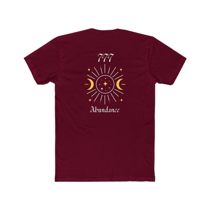 Lucky 777 Abundance Tee — Moon & Sun Spiritual Graphic T-Shirt