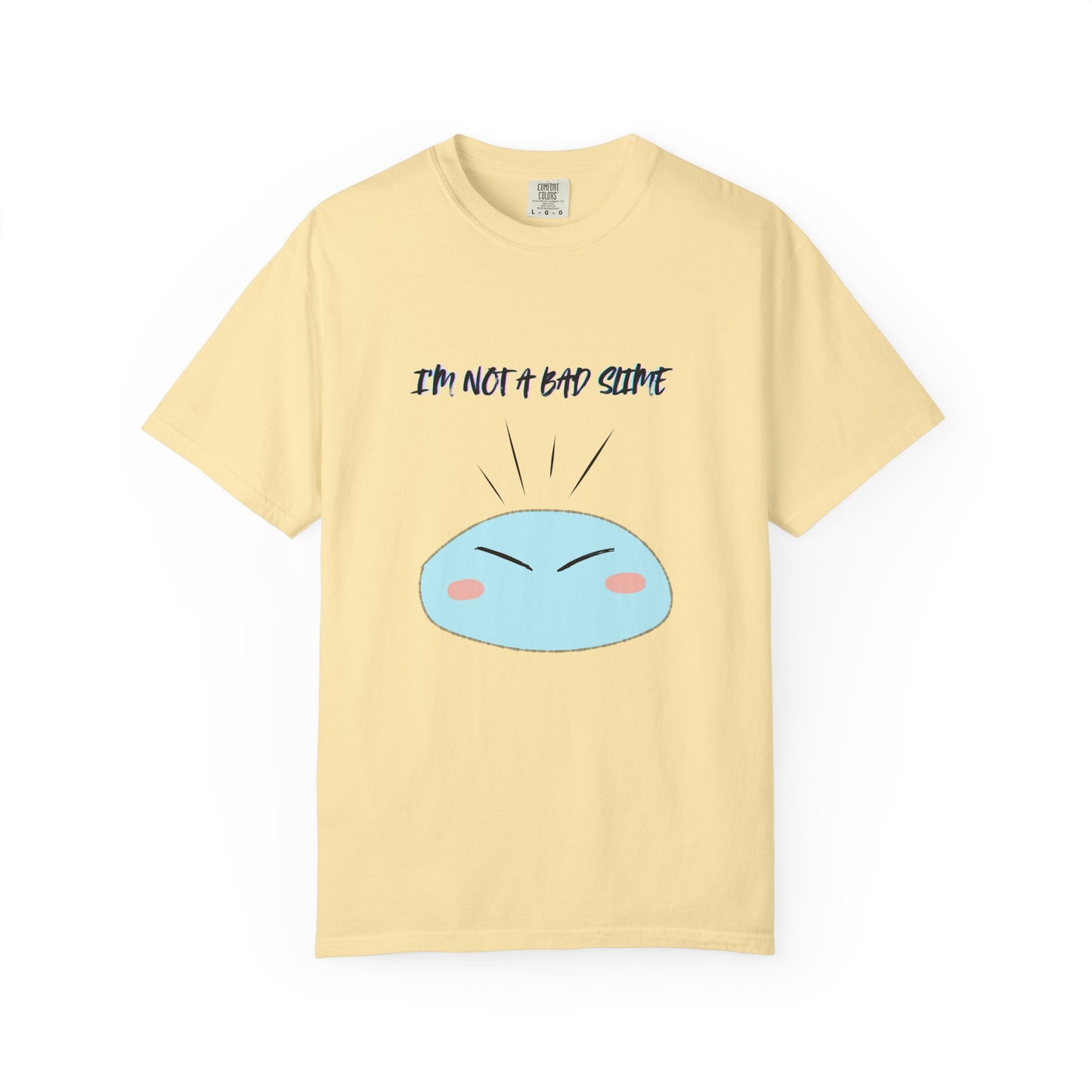 Funny Unisex T-Shirt – "I'm Not a Bad Slime" Tee – Cute Gift for Gamers, Comedians, Casual Wear, Birthdays, or Holidays