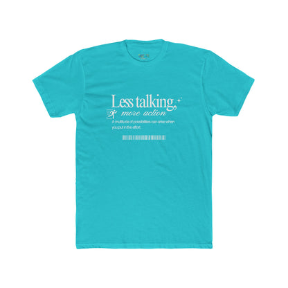 Action Motivational Tee, Unisex Cotton Crew Shirt, Inspirational Top, Casual Wear, Gift for Creatives, Everyday Essentials