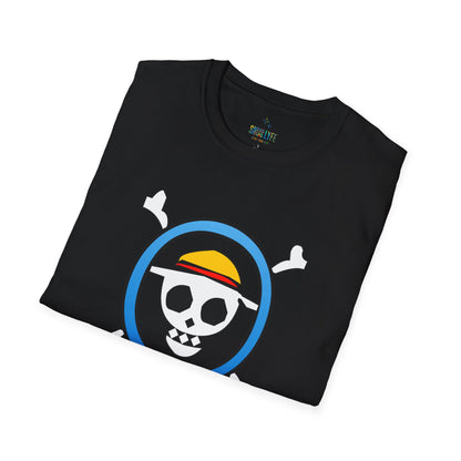 Playful Luffy Inspired Graphic Tee for Casual Wear, Perfect for Fans, Gift for Birthdays, Fun Statement Shirt, Unisex Tee, Novelty Gift