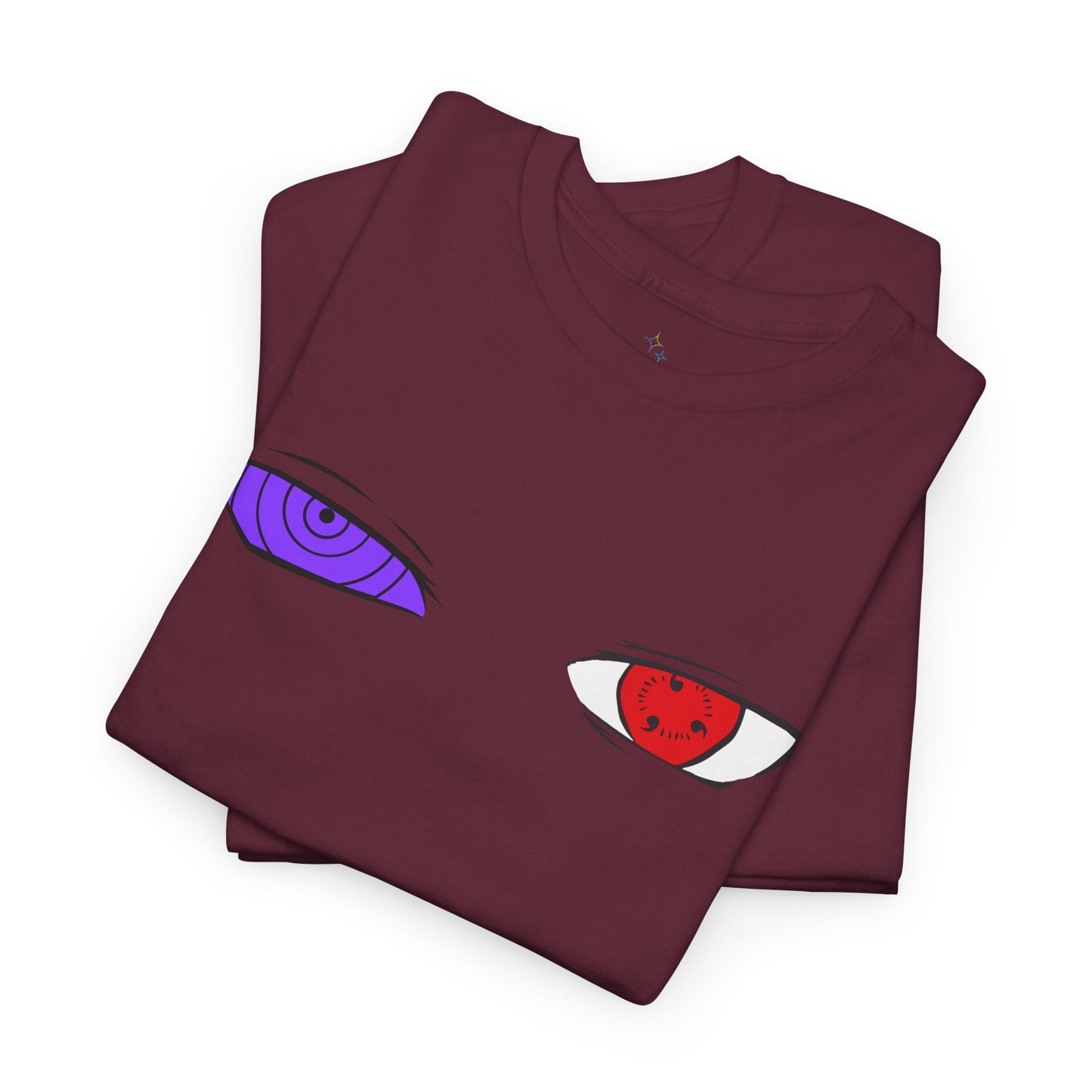 Mystical Eyes Unisex Heavy Cotton Tee, Graphic T-Shirt, Anime Tee, Casual Wear, Gift for Anime Fans, Streetwear Style