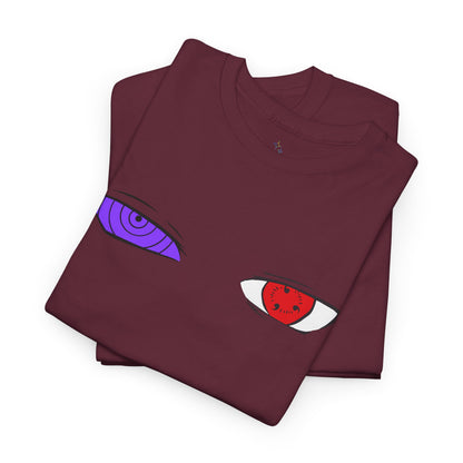 Mystical Eyes Unisex Heavy Cotton Tee, Graphic T-Shirt, Anime Tee, Casual Wear, Gift for Anime Fans, Streetwear Style