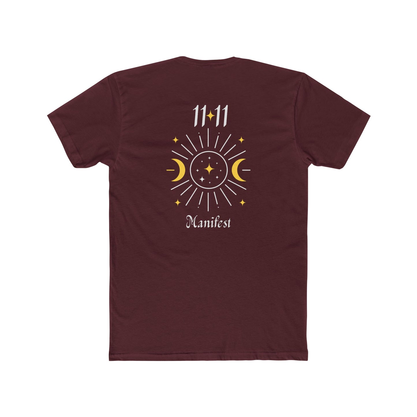 11:11 Manifest Tee — Spiritual Moon & Sun Graphic T-Shirt