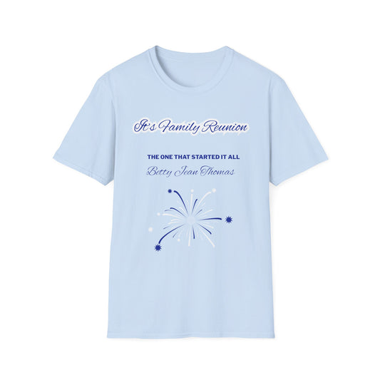 Family Reunion Softstyle T-Shirt, Unisex Family Shirt, Family Gathering Tee, Personalised Family Event Tee, Family Reunion Outfit, [...]