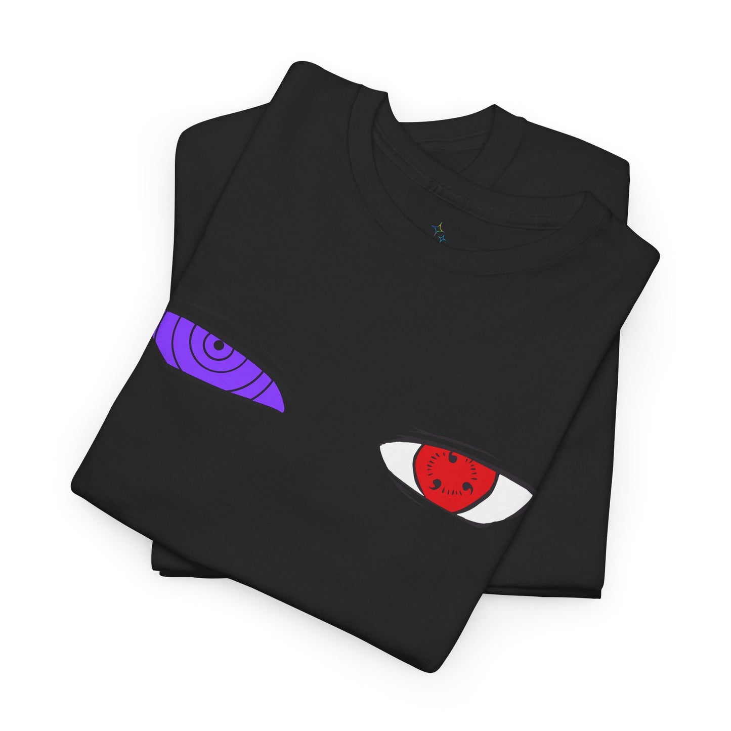 Mystical Eyes Unisex Heavy Cotton Tee, Graphic T-Shirt, Anime Tee, Casual Wear, Gift for Anime Fans, Streetwear Style