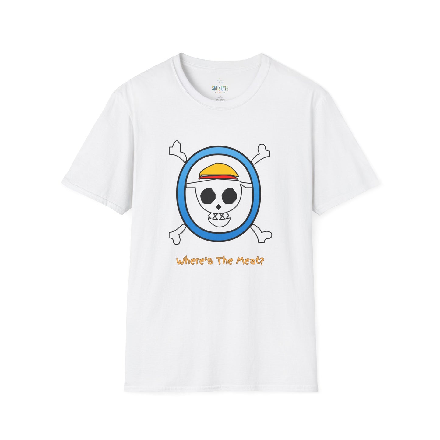 Playful Luffy Inspired Graphic Tee for Casual Wear, Perfect for Fans, Gift for Birthdays, Fun Statement Shirt, Unisex Tee, Novelty Gift