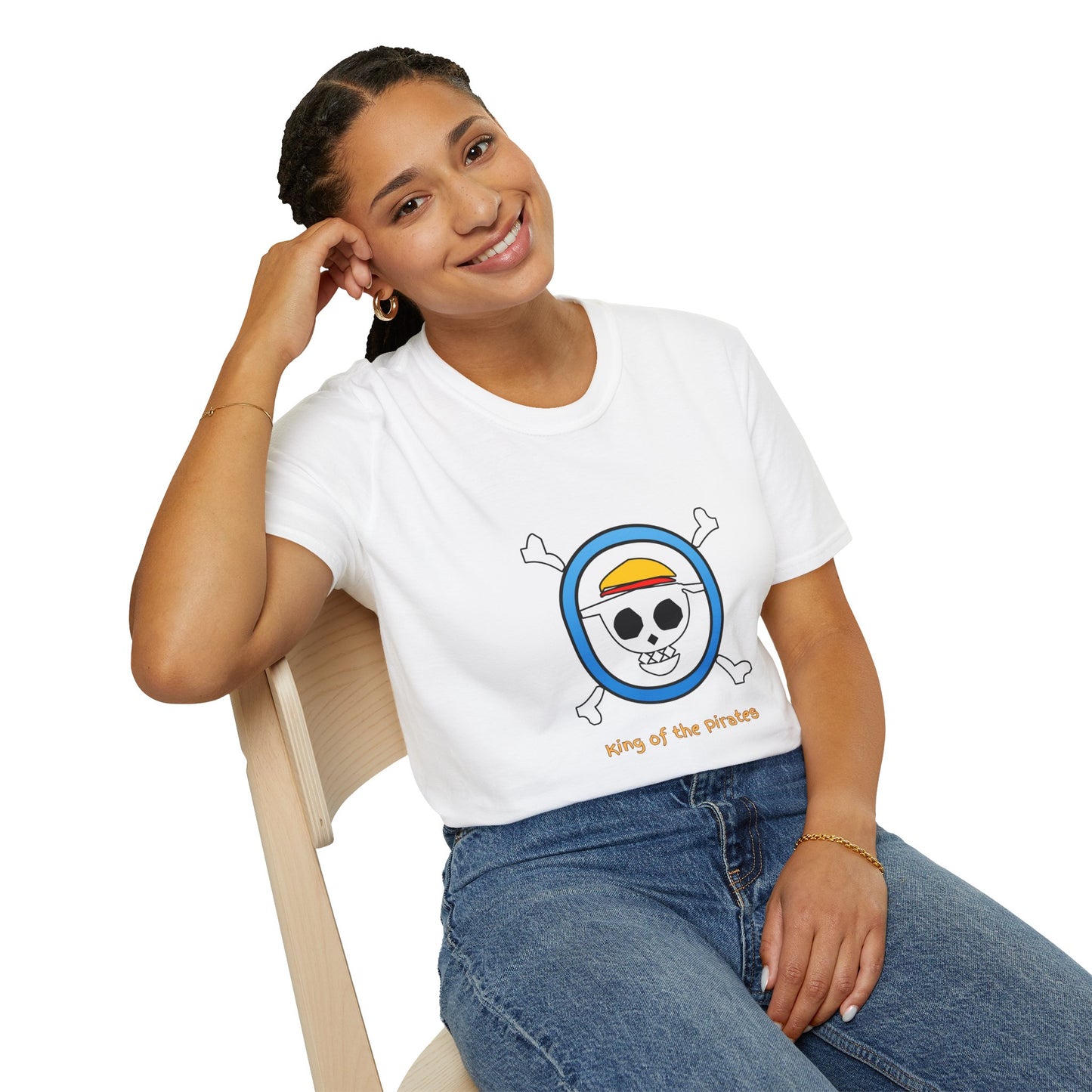 Playful Luffy Inspired Graphic Tee for Casual Wear, Perfect for Fans, Gift for Birthdays, Fun Statement Shirt, Unisex Tee, Novelty Gift
