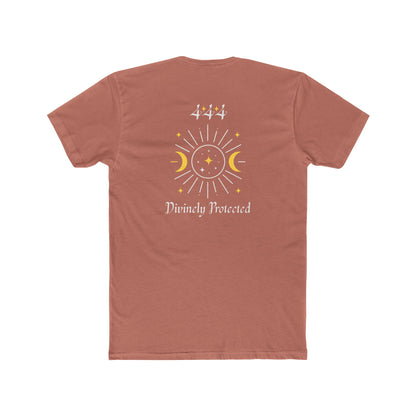 Divinely Protected Crew Tee — Moon & Sun Spiritual Graphic T-Shirt