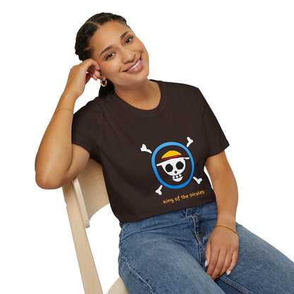 Playful Luffy Inspired Graphic Tee for Casual Wear, Perfect for Fans, Gift for Birthdays, Fun Statement Shirt, Unisex Tee, Novelty Gift