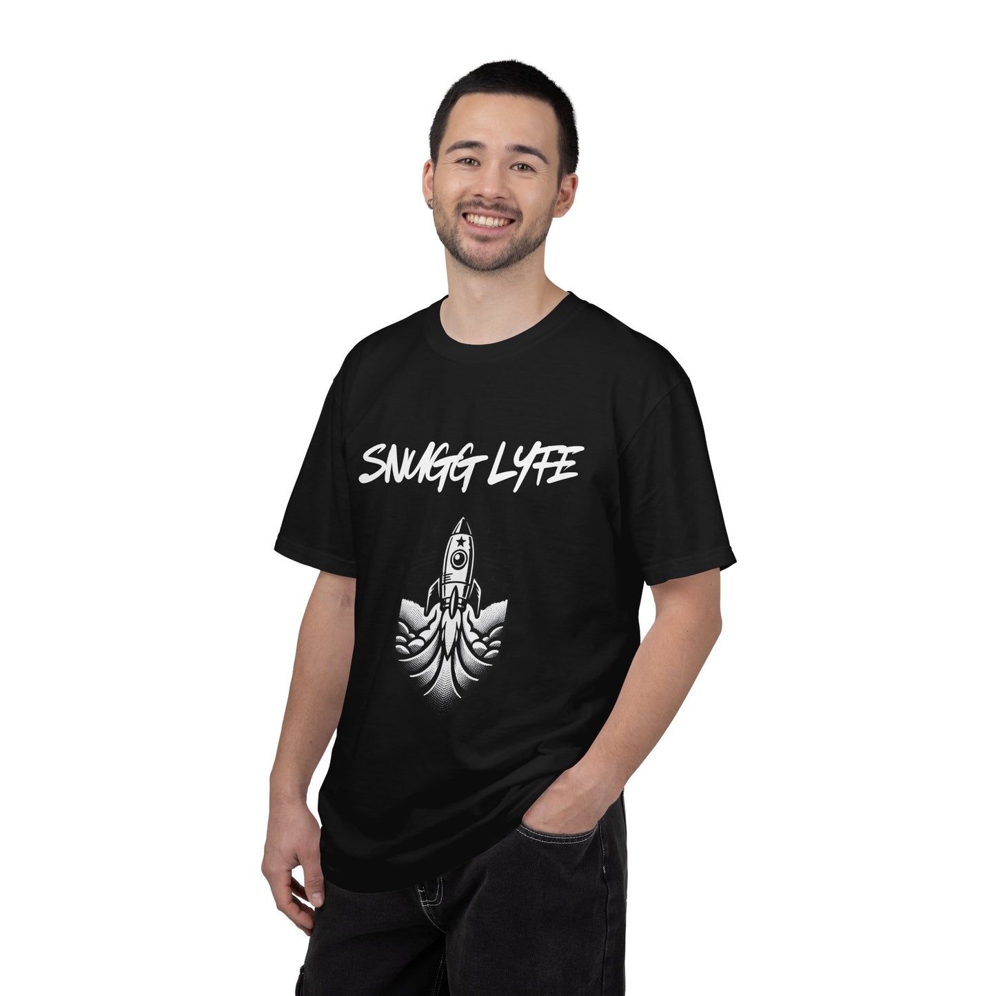 Snugg Lyfe Rocket Tee — Vintage Space Graphic T-Shirt