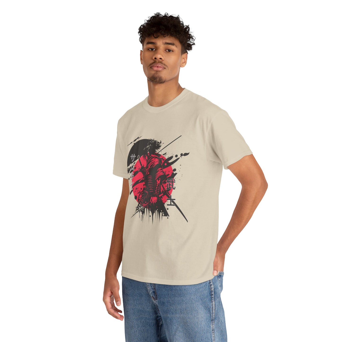 Japanese-Inspired Unisex Heavy Cotton Tee, Streetwear, Graphic Tee, Casual Wear, Gift Idea, Art Shirt, Summer Fashion