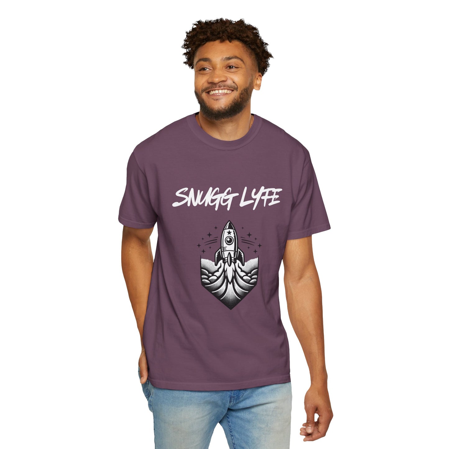 Snugg Lyfe Rocket Tee — Vintage Space Graphic T-Shirt