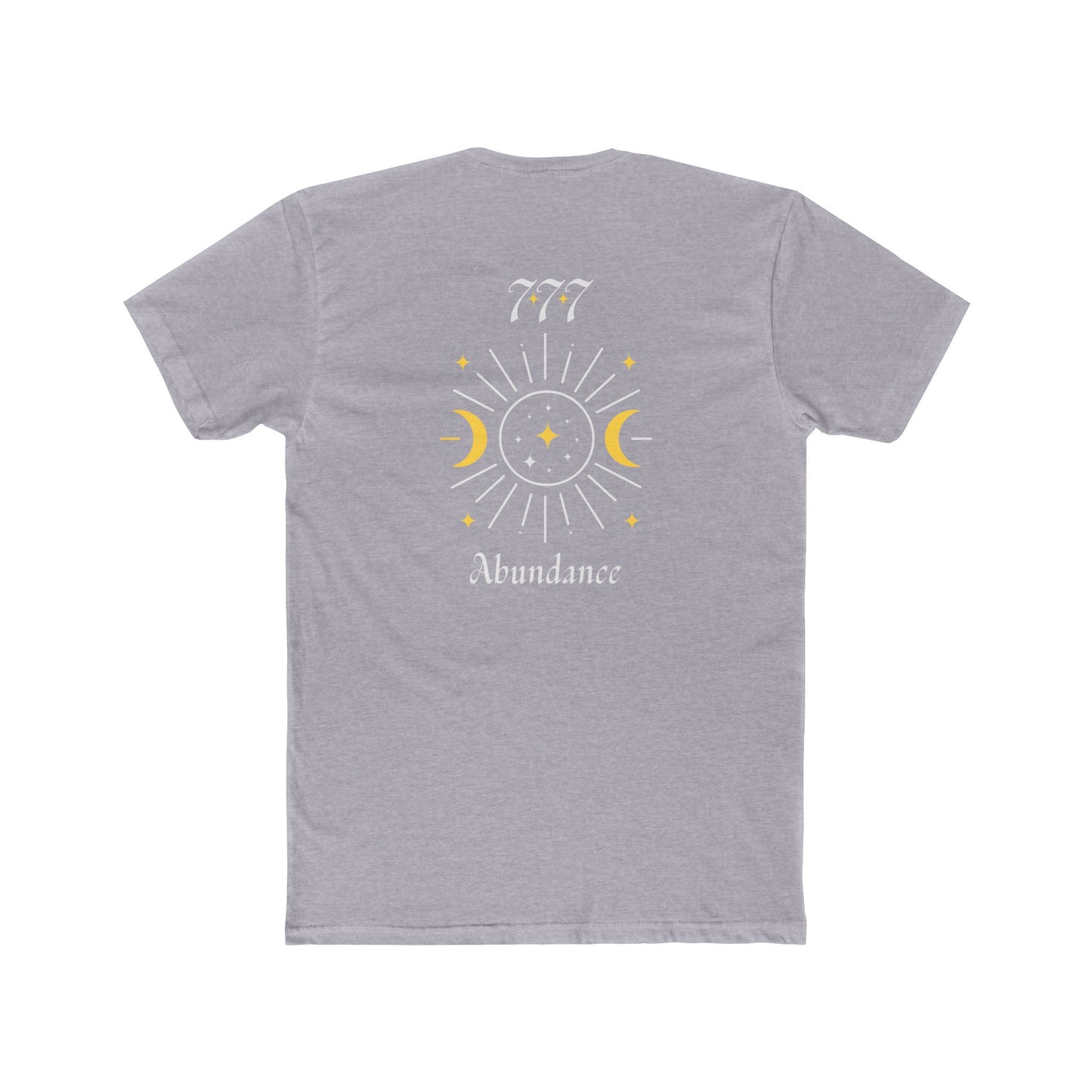 Lucky 777 Abundance Tee — Moon & Sun Spiritual Graphic T-Shirt