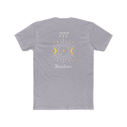 Lucky 777 Abundance Tee — Moon & Sun Spiritual Graphic T-Shirt