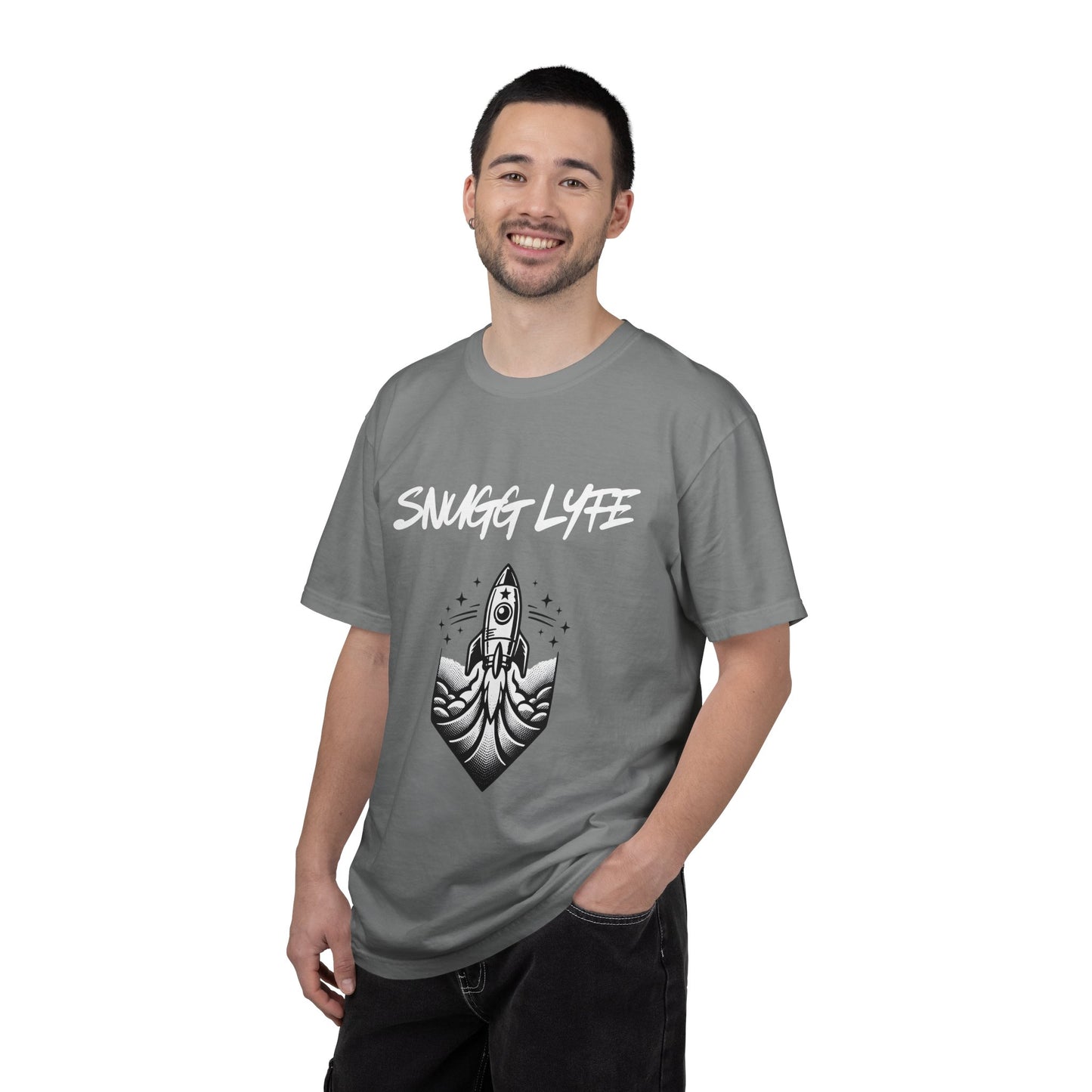 Snugg Lyfe Rocket Tee — Vintage Space Graphic T-Shirt